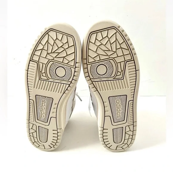 Adidas Break Start Mid Sneaker White Beige Lace Up Women's NWB Size 7 - Picture 12 of 14